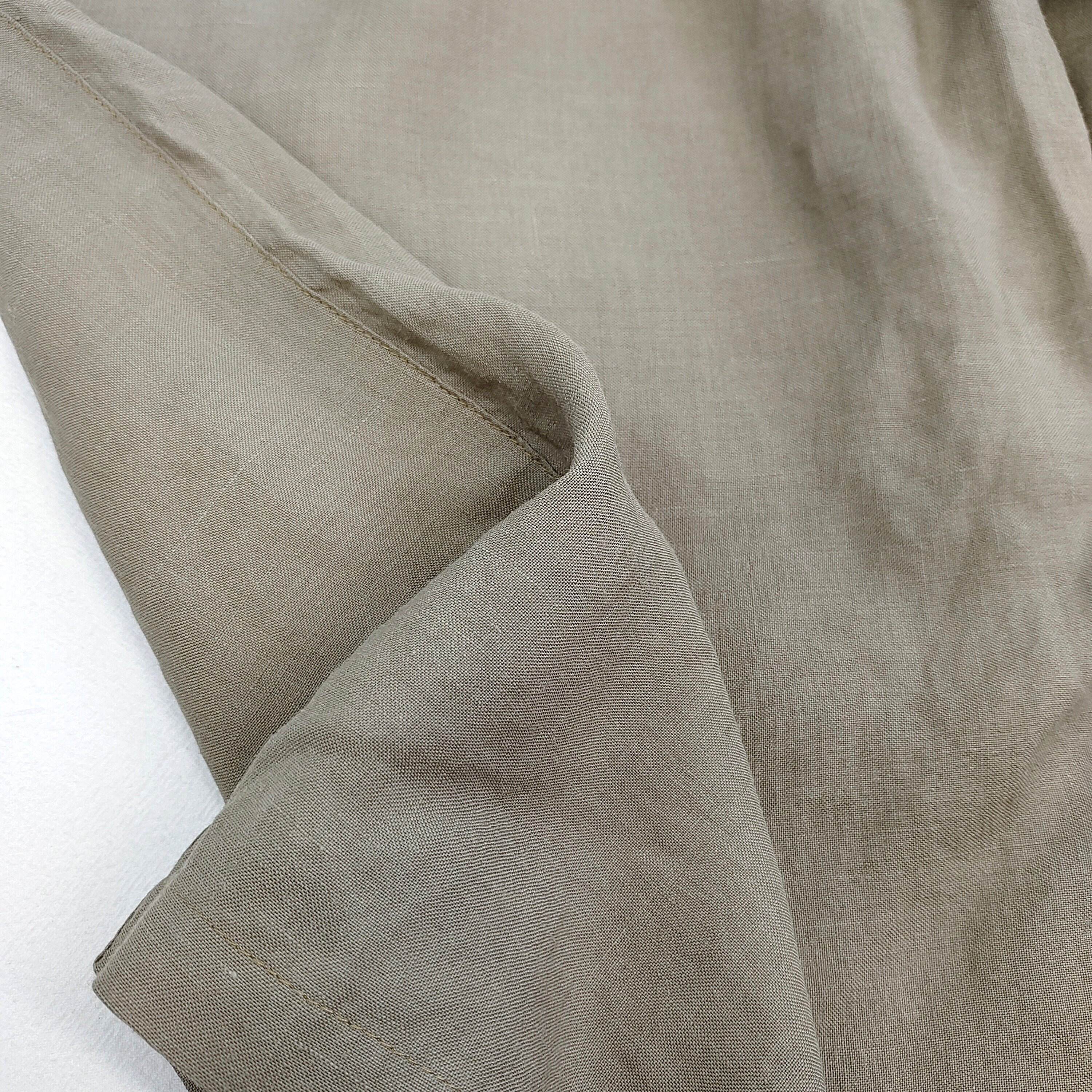 Female Elastic Waist Puff Capri Pants Good Quality Loose-Fit Mid-Length Linen Pants with Drawstring Waist